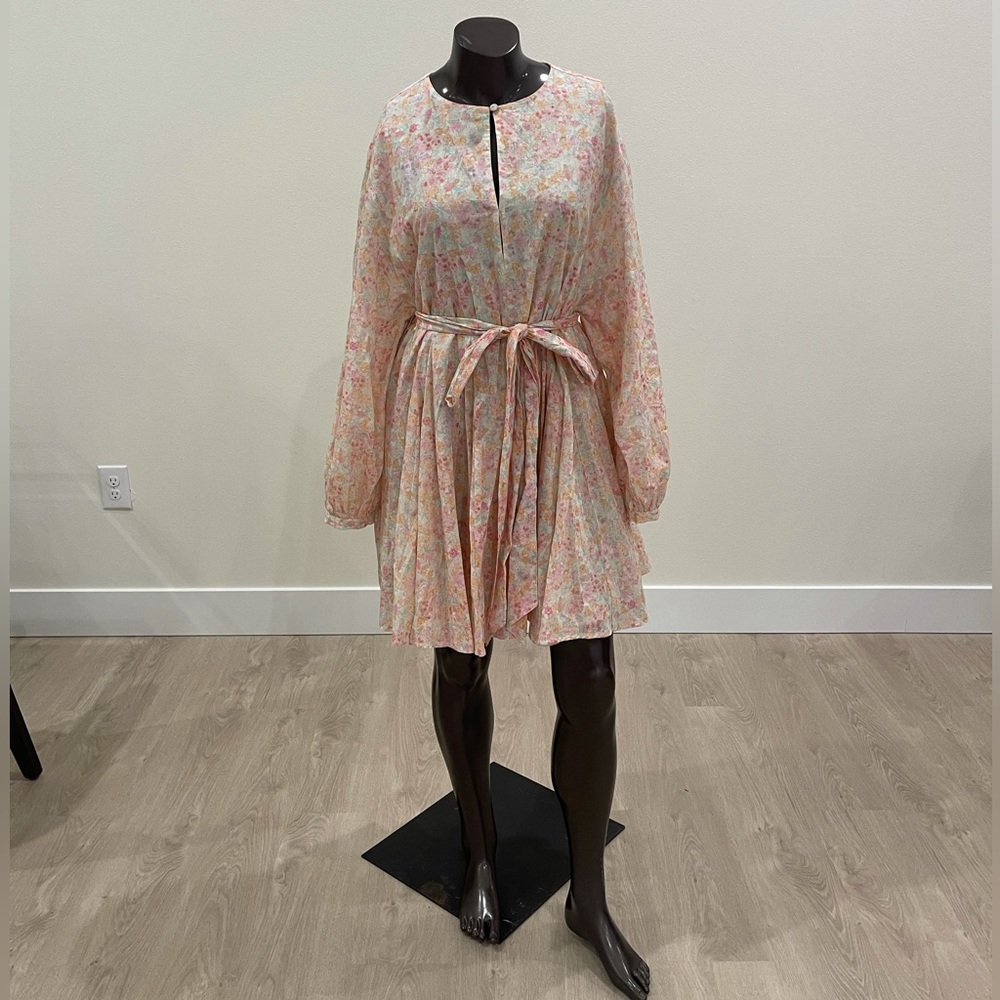 H&M HM Spring Floral Long Sleeve Women’s Dress Size Medium